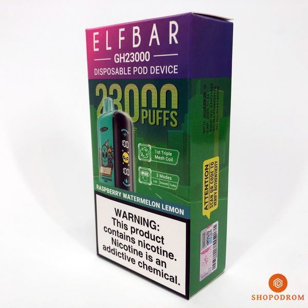 ELF BAR GH 23000 Малина Арбуз Лимон (Raspberry Watermelon Lemon) gh23000-10 фото