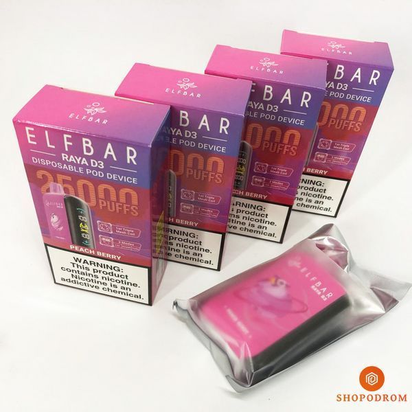 Elf Bar Raya D3 25000. Персик Ягоды (Peach Berry) rd3-25000-12 фото