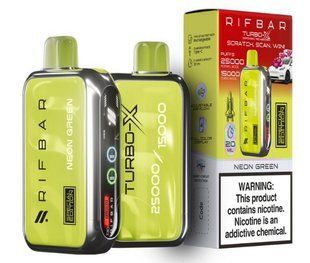 Rif Bar TURBO-X 25000 Зеленый Неон (Neon Green) ws23392-1 фото