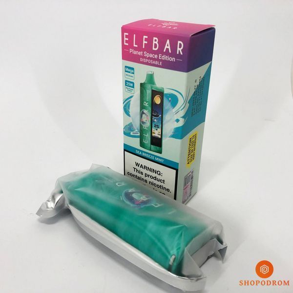 ELF BAR Planet 25000 Мятный Морской Бриз (Sea Breeze Mint) pl25000-10 фото