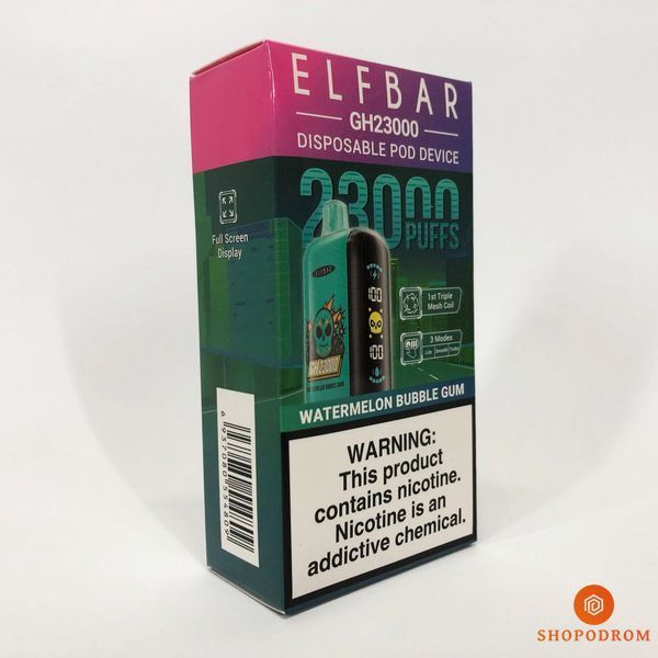 ELF BAR GH 23000 Арбузная жевательная резинка (Watermelon Bubble Gum) gh23000-25 фото