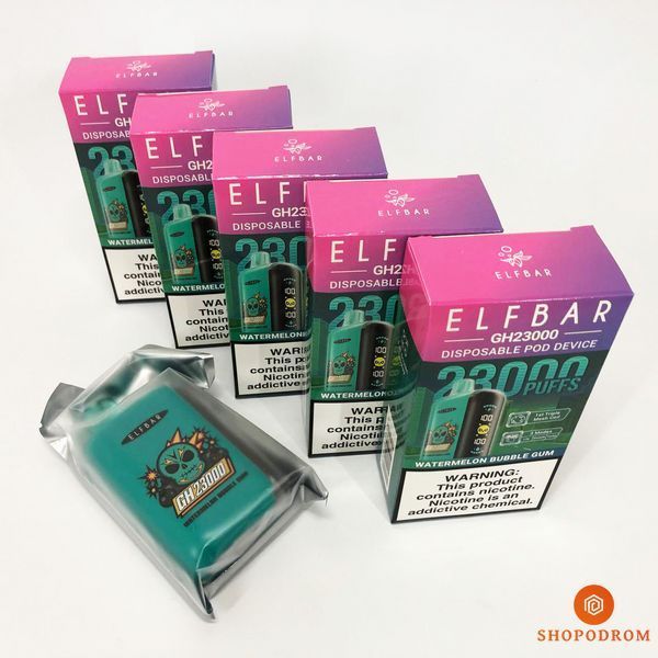 ELF BAR GH 23000 Арбузная жевательная резинка (Watermelon Bubble Gum) gh23000-25 фото