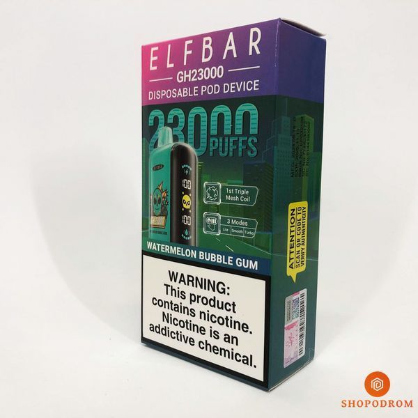 ELF BAR GH 23000 Арбузная жевательная резинка (Watermelon Bubble Gum) gh23000-25 фото