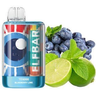 Elf Bar TE6000 Черника Лайм (Blueberry Lime) te6000-9 фото
