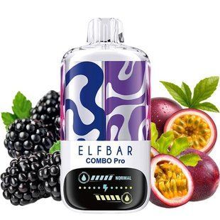 Elf Bar Combo Pro 30000 Blackberry & Passionfruit (Ежевика Маракуйя) sd0001 фото