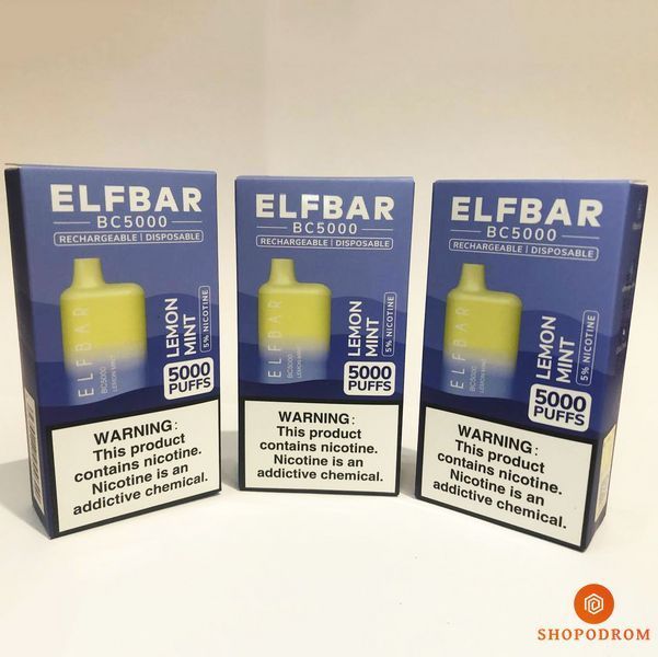Elf Bar BC 5000 5% Лимон Мята (Lemon Mint)