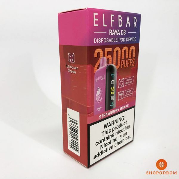 Elf Bar Raya D3 25000. Полуниця Виноград (Strawberry Grape) rd3-25000-14 фото