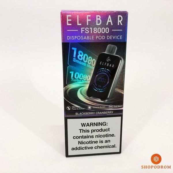 ELF BAR FS 18000 5%. Ожина Журавлина (Blackberry Cranberry) fs18000-20 фото