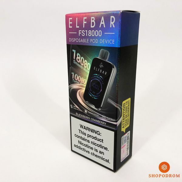 ELF BAR FS 18000 5%. Ожина Журавлина (Blackberry Cranberry) fs18000-20 фото