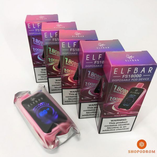 ELF BAR FS 18000 5%. Персик Ягоди (Peach Berry) fs18000-13 фото