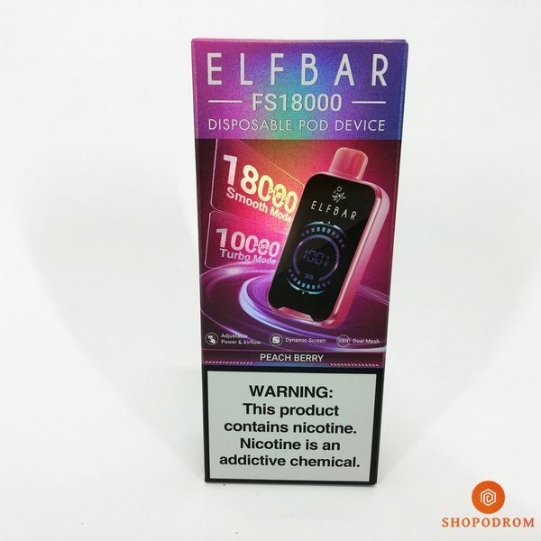 ELF BAR FS 18000 5%. Персик Ягоди (Peach Berry) fs18000-13 фото