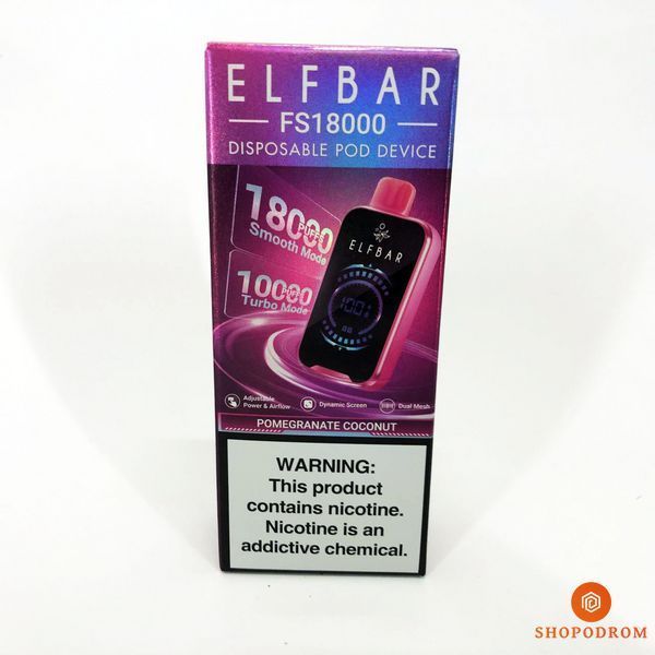 ELF BAR FS18000 5%. Гранат Кокос (Pomegranate Coconut) fs18000-15 фото