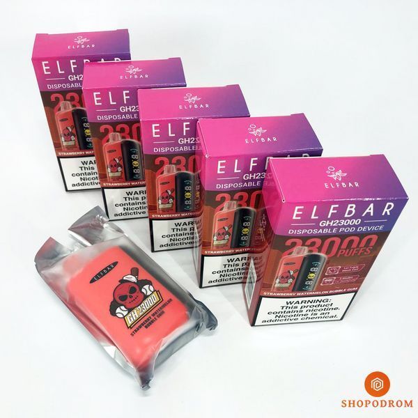 ELF BAR GH 23000 Полунично-кавунова жувальна гумка (Strawberry Watermelon Bubble Gum) gh23000-13 фото