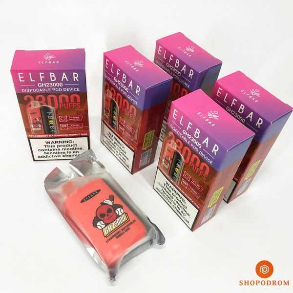 ELF BAR GH 23000 Полунично-кавунова жувальна гумка (Strawberry Watermelon Bubble Gum) gh23000-13 фото