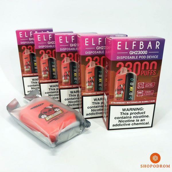 ELF BAR GH 23000 Полунично-кавунова жувальна гумка (Strawberry Watermelon Bubble Gum) gh23000-13 фото