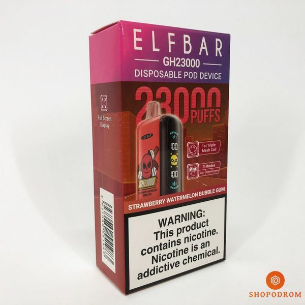 ELF BAR GH 23000 Полунично-кавунова жувальна гумка (Strawberry Watermelon Bubble Gum) gh23000-13 фото
