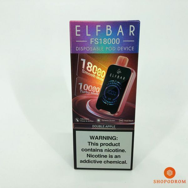 ELF BAR FS 18000 5%. Подвійне Яблуко (Double Apple) fs18000-18 фото