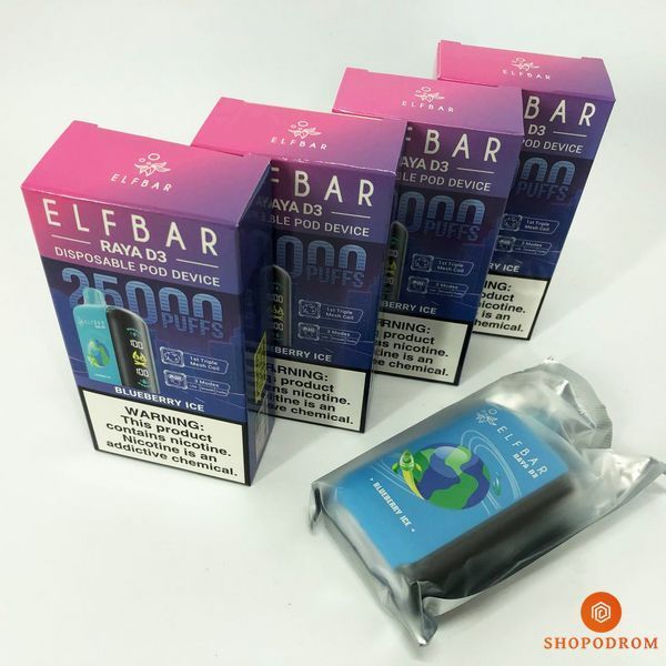 Elf Bar Raya D3 25000. Чорниця Лід (Blueberry Ice) rd3-25000-02 фото