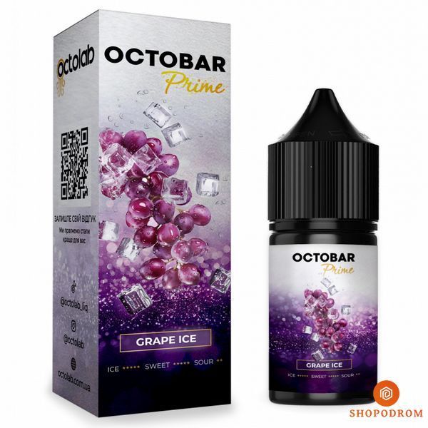 Набір Octobar Prime 30 мл Виноград Лід (Grape Ice) ws32574-4 фото