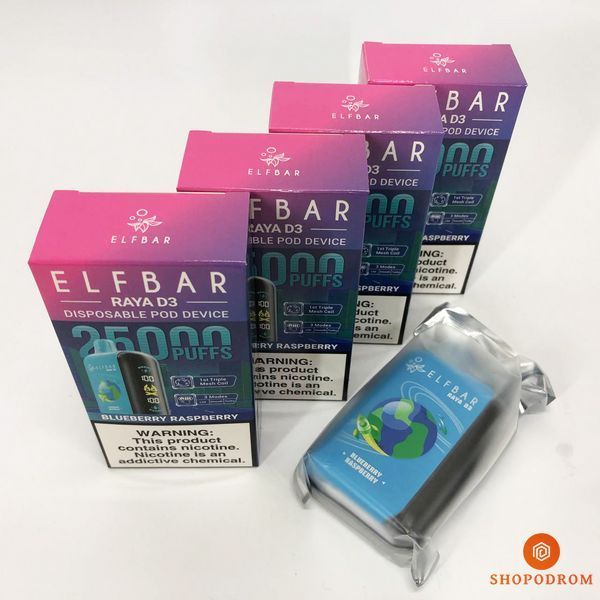 Elf Bar Raya D3 25000. Черника Малина (Blueberry Raspberry) rd3-25000-03 фото