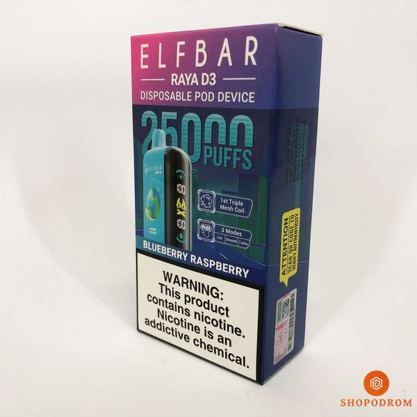 Elf Bar Raya D3 25000. Черника Малина (Blueberry Raspberry) rd3-25000-03 фото