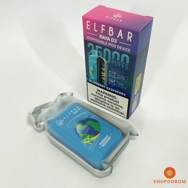 Elf Bar Raya D3 25000. Черника Малина (Blueberry Raspberry) rd3-25000-03 фото