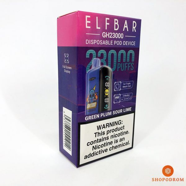 ELF BAR GH 23000 Зелена Слива Кислий Лайм (Green Plum Sour Lime) gh23000-6 фото