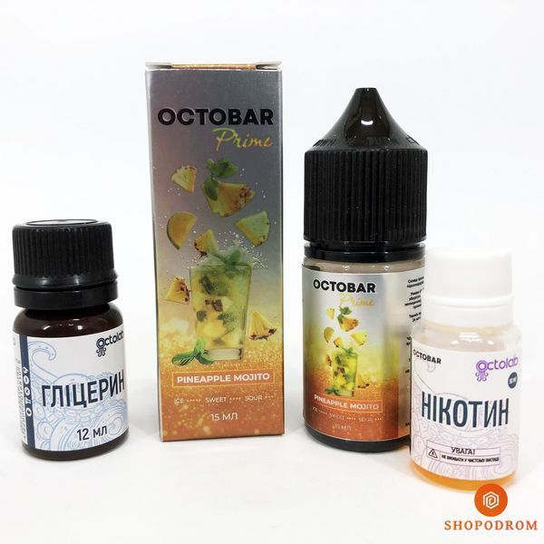 Набір Octobar Prime 30 мл Ананас Мохито (Pineapple Mojito) ws32574-7 фото