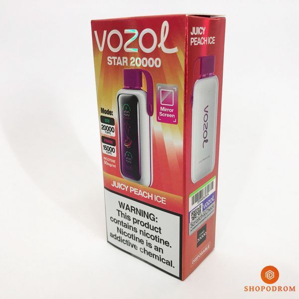 Vozol Star 20000 Соковитий Персик Лід (Juicy Peach Ice) ws33178-11 фото