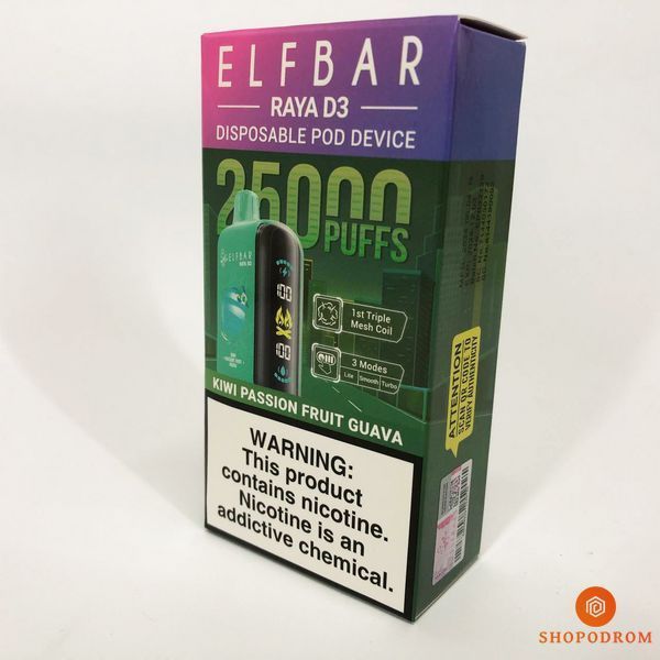 Elf Bar Raya D3 25000. Киви Маракуйя Гуава (Kiwi Passion Fruit Guava) rd3-25000-08 фото