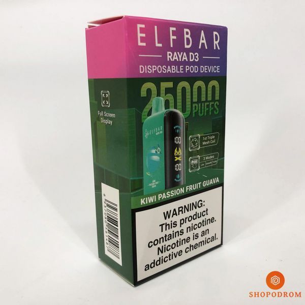 Elf Bar Raya D3 25000. Киви Маракуйя Гуава (Kiwi Passion Fruit Guava) rd3-25000-08 фото