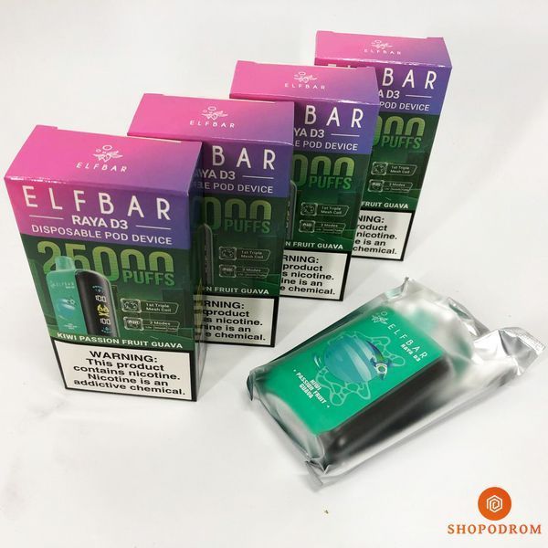 Elf Bar Raya D3 25000. Киви Маракуйя Гуава (Kiwi Passion Fruit Guava) rd3-25000-08 фото