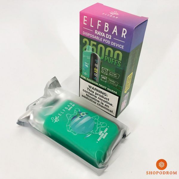 Elf Bar Raya D3 25000. Киви Маракуйя Гуава (Kiwi Passion Fruit Guava) rd3-25000-08 фото