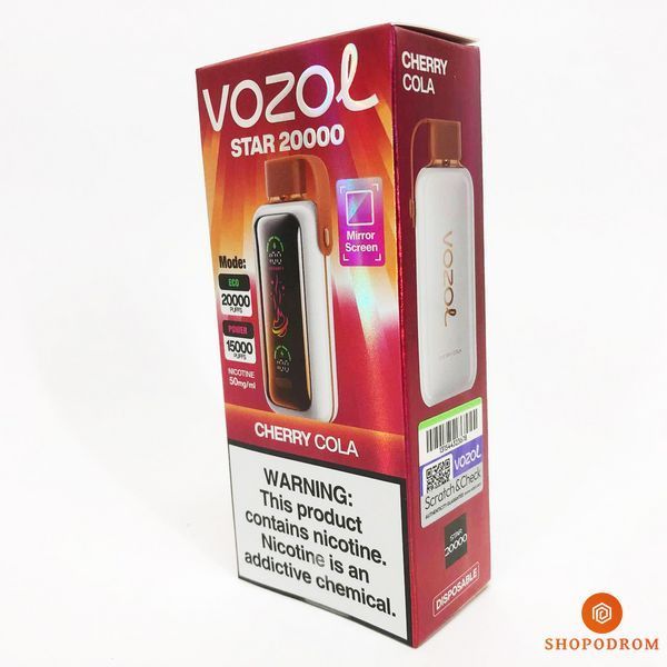 Vozol Star 20000 Вишня Кола (Cherry Cola) ws33178-15 фото
