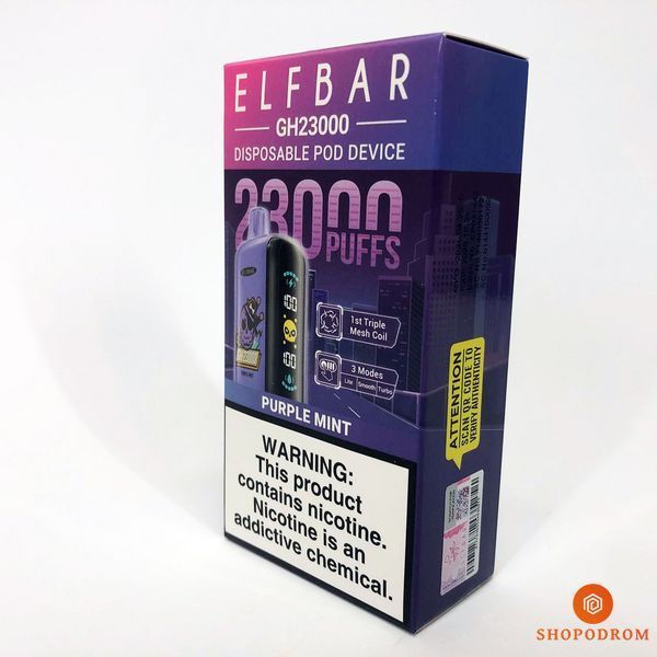 ELF BAR GH 23000 Пурпурна м'ята (Purple Mint) gh23000-9 фото