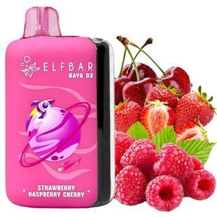 Elf Bar Raya D3 25000 Клубника Малина Вишня (Strawberry Raspberry Cherry) d3-25000-28 фото